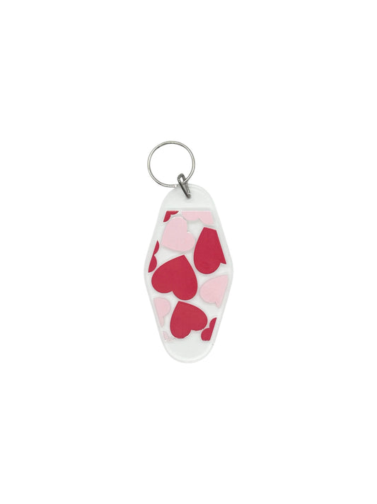 Falling Hearts Keychain