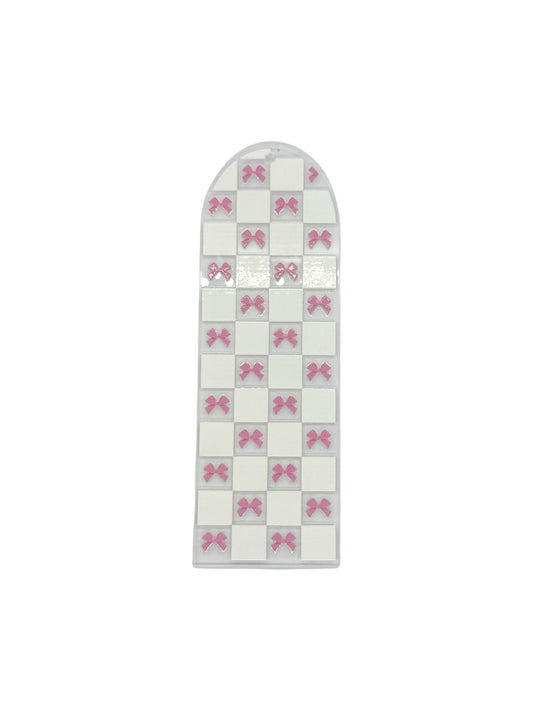 Checkered Bows Bookmark